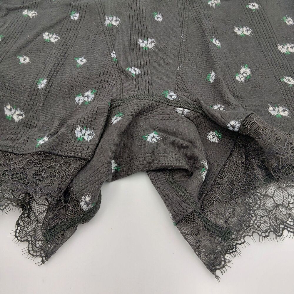 Aerie SMALL  NWT Vintage Style Floral Pointelle Knit BoyShort Bloomer Lingerie - Picture 2 of 8